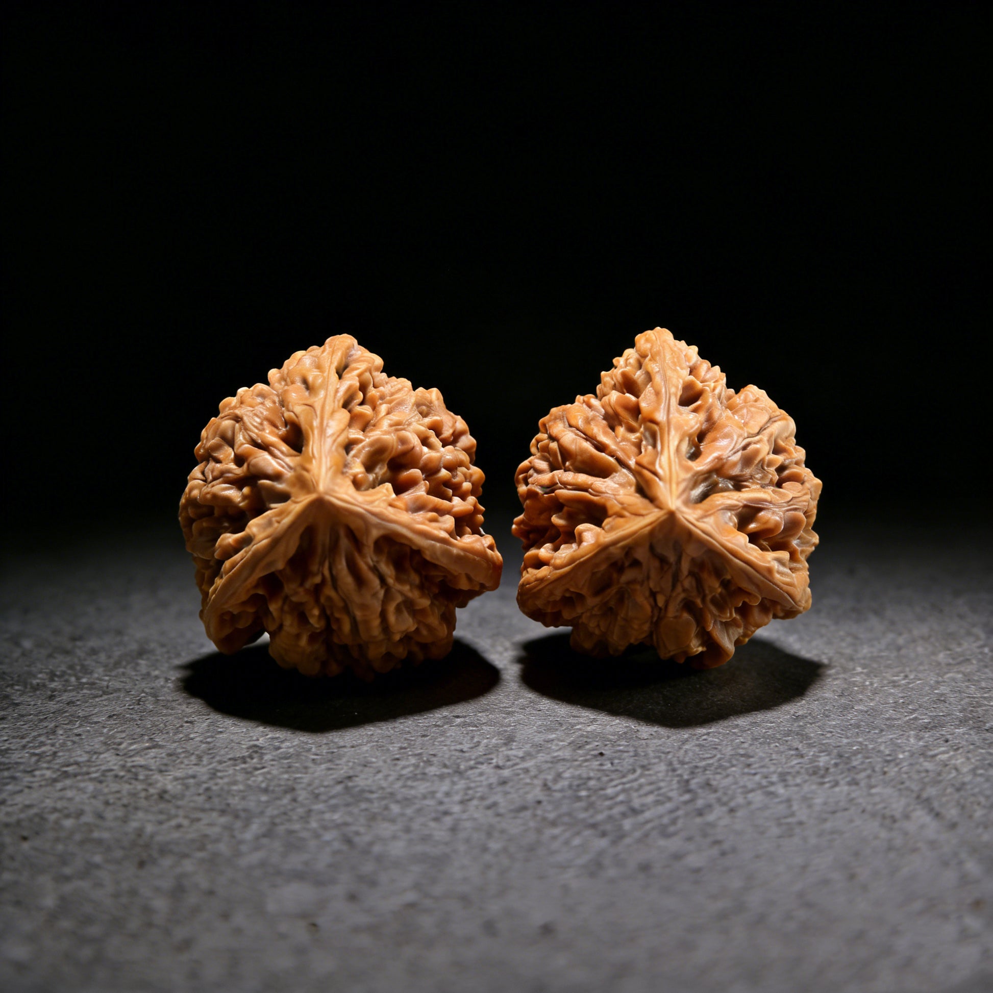 San Leng Crown walnut hand exerciser by ThePatinaProject, collection grade, 38x33x45mm, featuring intricate carved crown design.