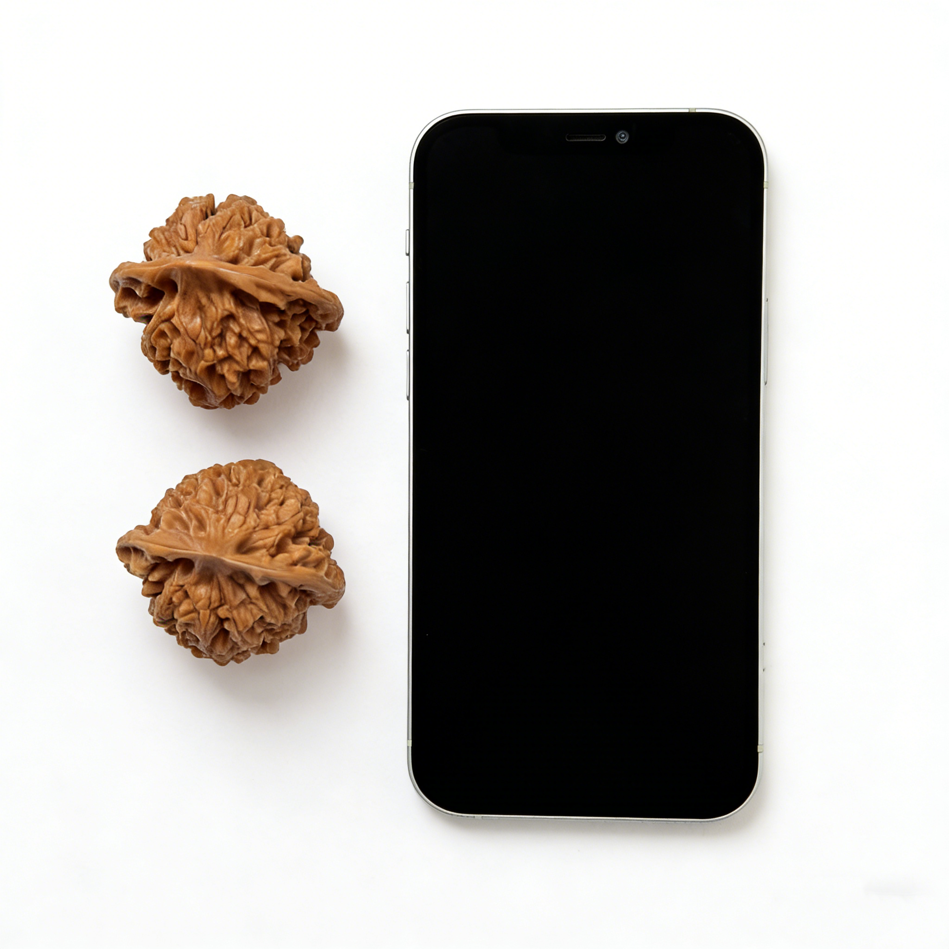 Pair of Wang Yong Da Guan Mao walnut hand exercisers from ThePatinaProject, 47mm size, with detailed carved patterns.