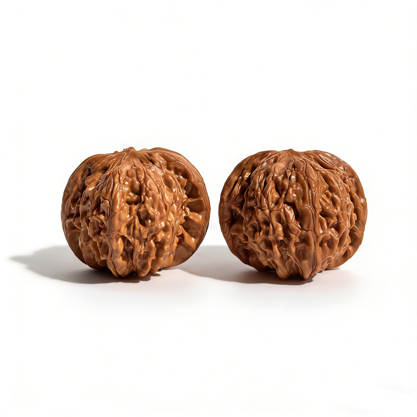 Unique Pair #YQL-002 Blood Kirin Square Dice Walnut Hand Exercisers by ThePatinaProject, collector’s grade walnut walnut hand exercisers