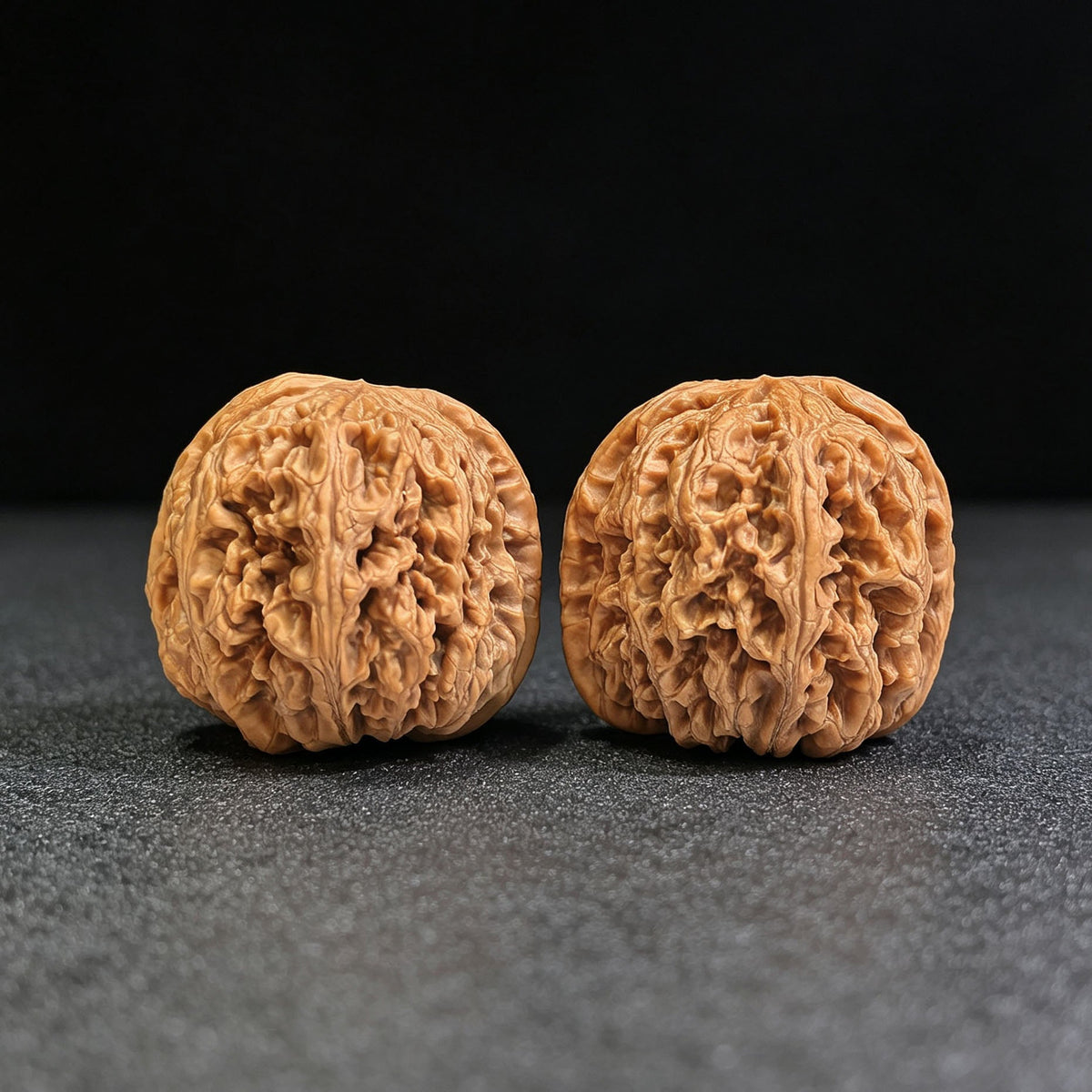 "Thick Vein" Classic Selection CJ-801 Heirloom Wenwan Walnuts Pair | 41.0mm x 41.0mm | CJ-801 - ThePatinaProject