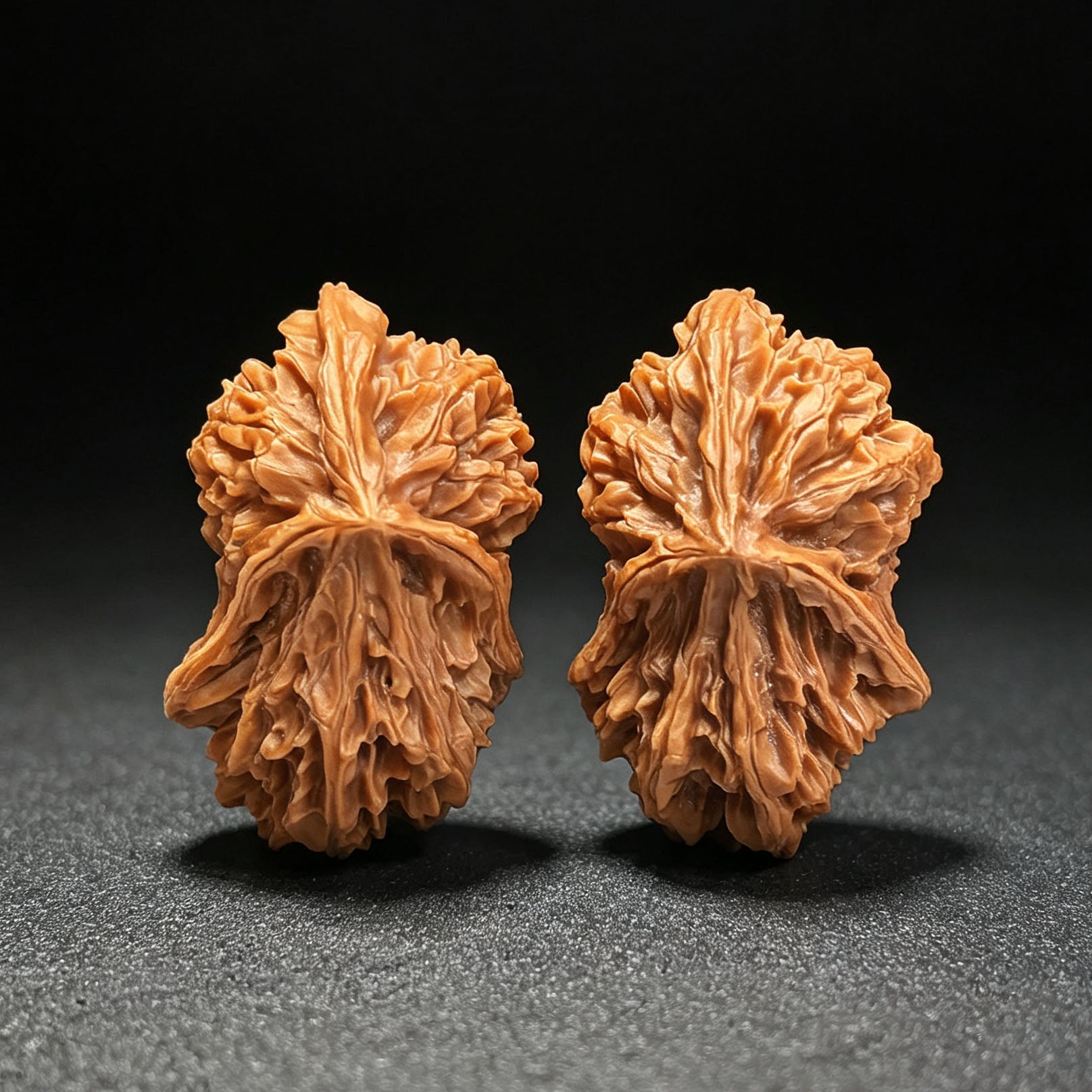"Three-Ridge Angry Bird" Sanleng Fengnu De Dashiao SNDL-CWA0E Wenwan Walnuts Collector Pair | 31.0mm x 49.0mm | Stock ID: SNDL-CWA0E - ThePatinaProject