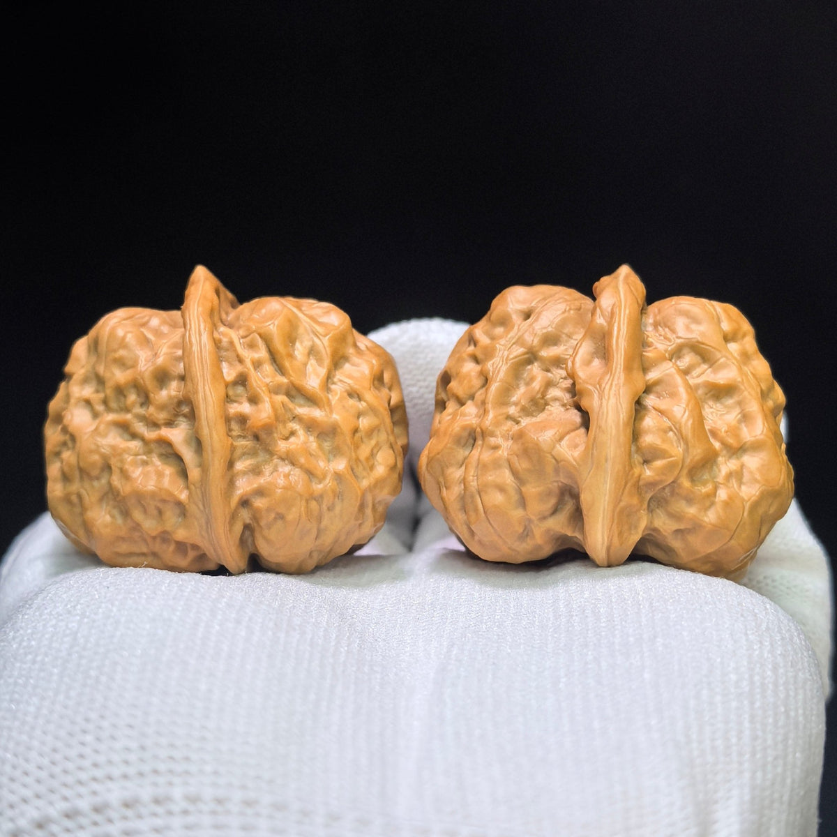 "Toad Head" Hama Tou Wenwan Walnuts Pair | 40.0mm x 40.0mm | HMT-02SY - ThePatinaProject