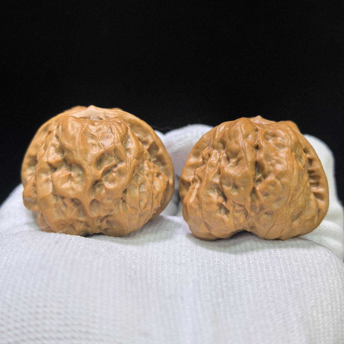 "Toad Head" Hamatou Wenwan Walnuts Pair | 40.0mm x 41.0mm | HMT-01SY - ThePatinaProject
