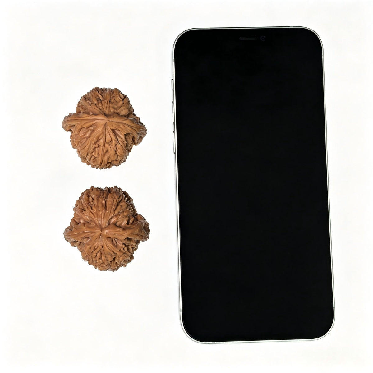 "Triangle Nanjiang Stone" Sanjiao Nanjiangshi Wenwan Walnuts Pair | 38.0mm x 38.0mm | NJS-1512C - ThePatinaProject