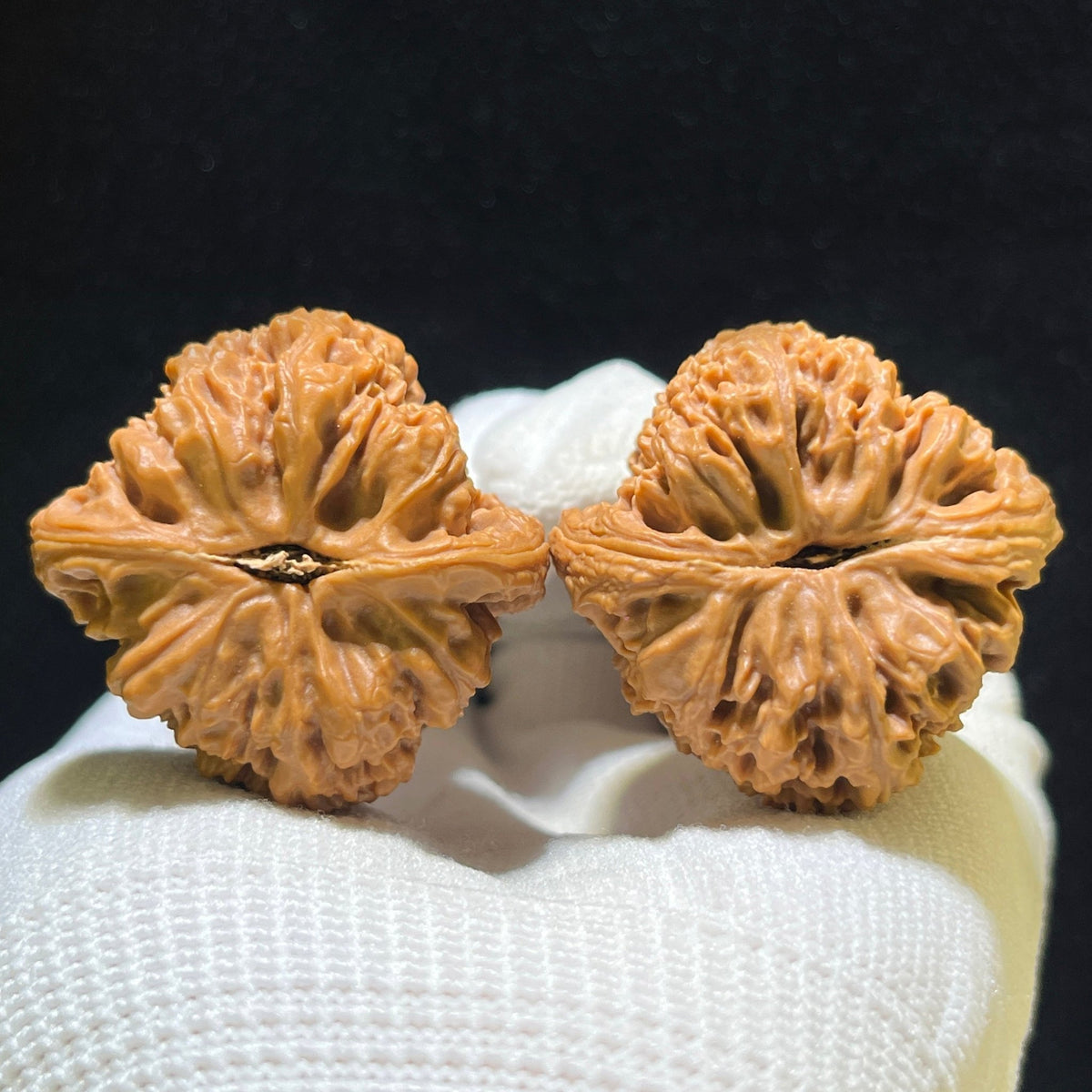 "Triangular Nanjiangshi" Sanjiao Nanjiangshi NJS-1115 Classic Wenwan Walnuts Pair | 36.0mm x 36.0mm | NJS-1115 - ThePatinaProject