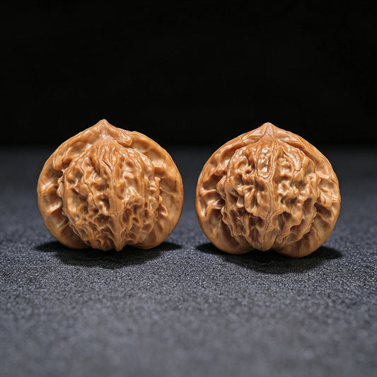 "Tutu" Tutu Low-Profile Wenwan Walnuts Pair | 41.0mm x 39.0mm | TT-1552C - ThePatinaProject
