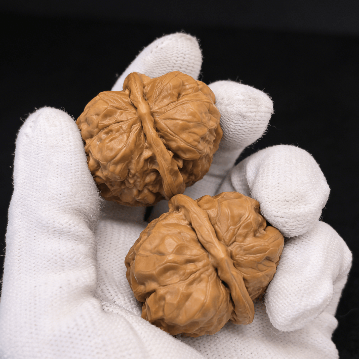 Unique Pair HMT-311: "Toad Head" (Ha Ma Tou) Wenwan Walnuts — Rare Low-Profile Classic - ThePatinaProject