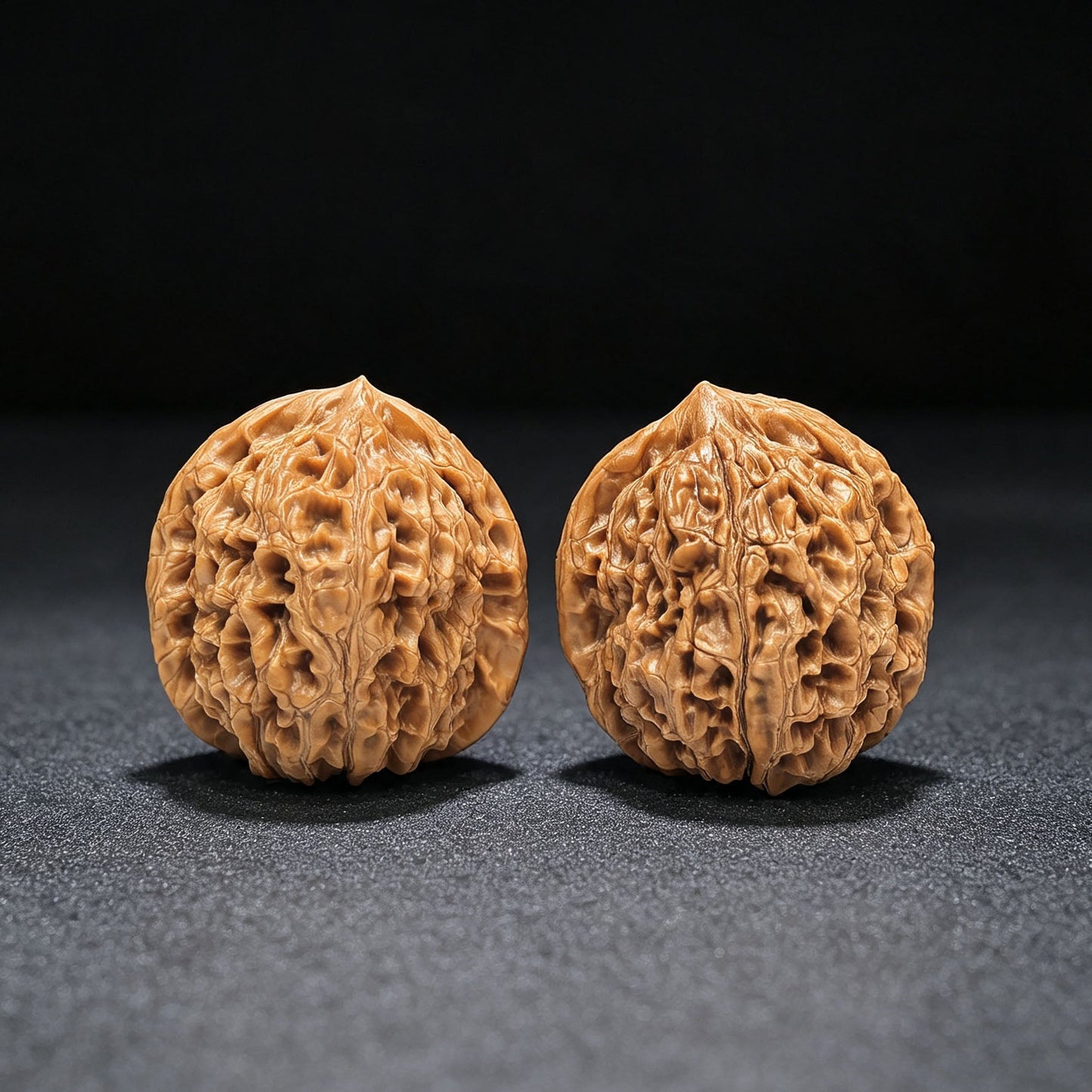 "Water Dragon Texture" Shuilongwen Low-Profile Wenwan Walnuts Pair | 38.0mm x 39.0mm | SLW-1504C - ThePatinaProject