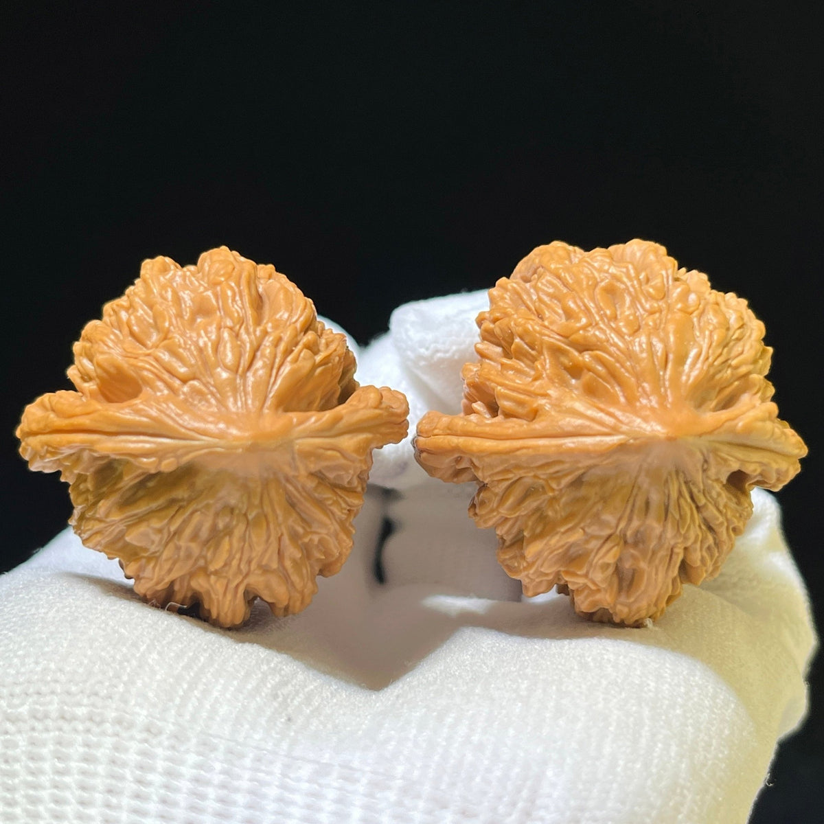 "Wheat Ear Tigerhead" Maisui Hutou Classic Heritage Wenwan Walnuts Pair | 37.0mm x 37.0mm | MSHT-1111 - ThePatinaProject