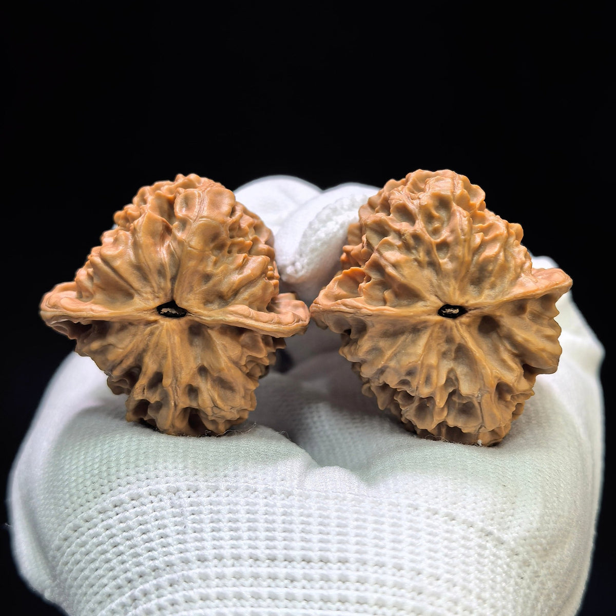 "White Snake Valley" Baishegu BSG-1601 Low-Profile Wenwan Walnuts Pair | 36.0mm x 39.0mm | BSG-1601 - ThePatinaProject