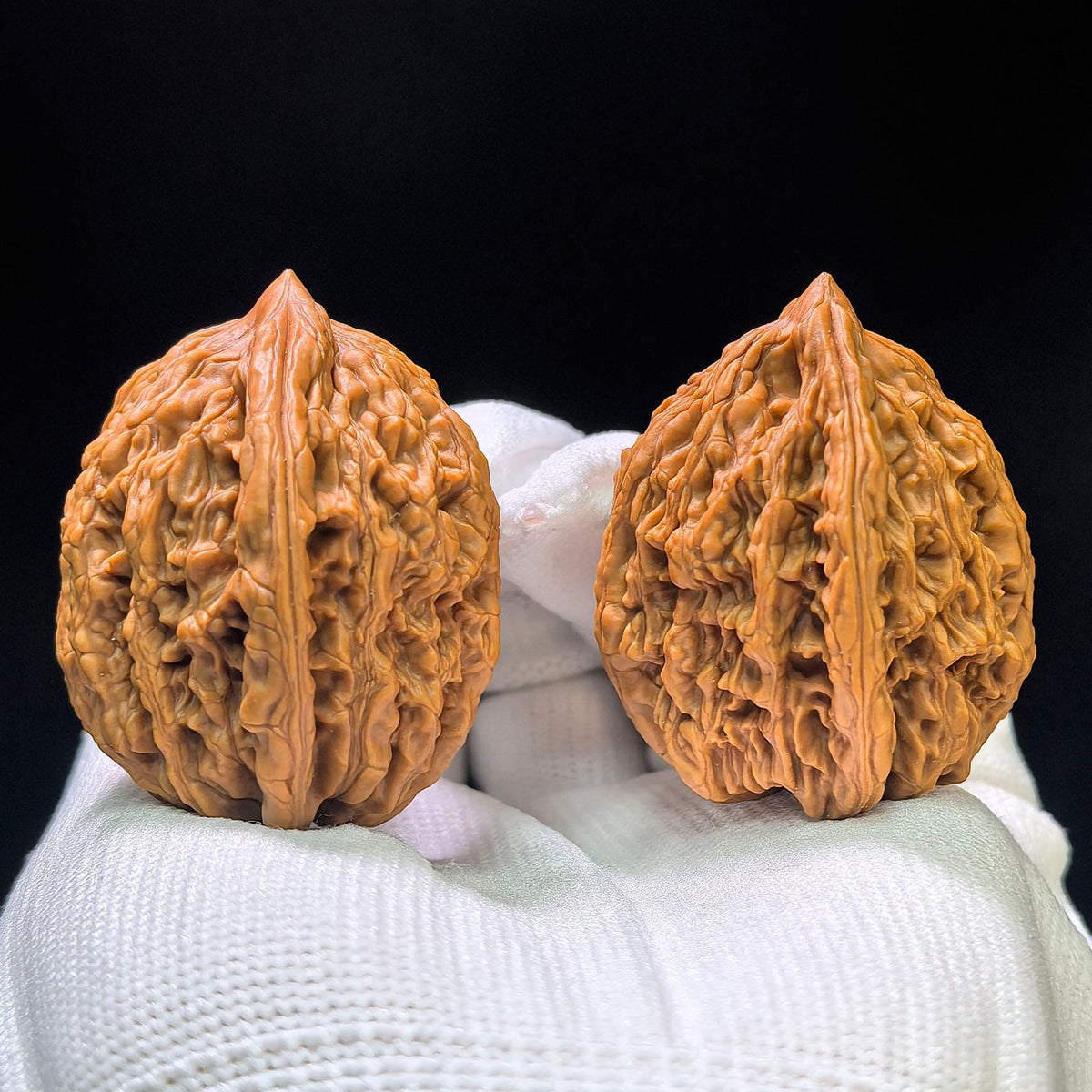"Wild Cultivar" Yesheng Wenwan Walnuts (Pair) | 34.0mm x 36.0mm | Stock ID: YS-1101 - ThePatinaProject