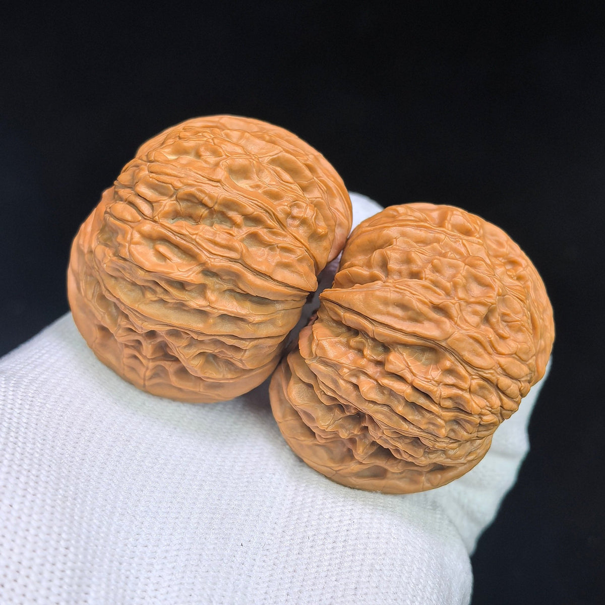 "Wild Mo Pan / Grinding Stone" Heirloom Collection Wenwan Walnuts Pair | 44.0mm x 39.0mm | MP-1113 - ThePatinaProject