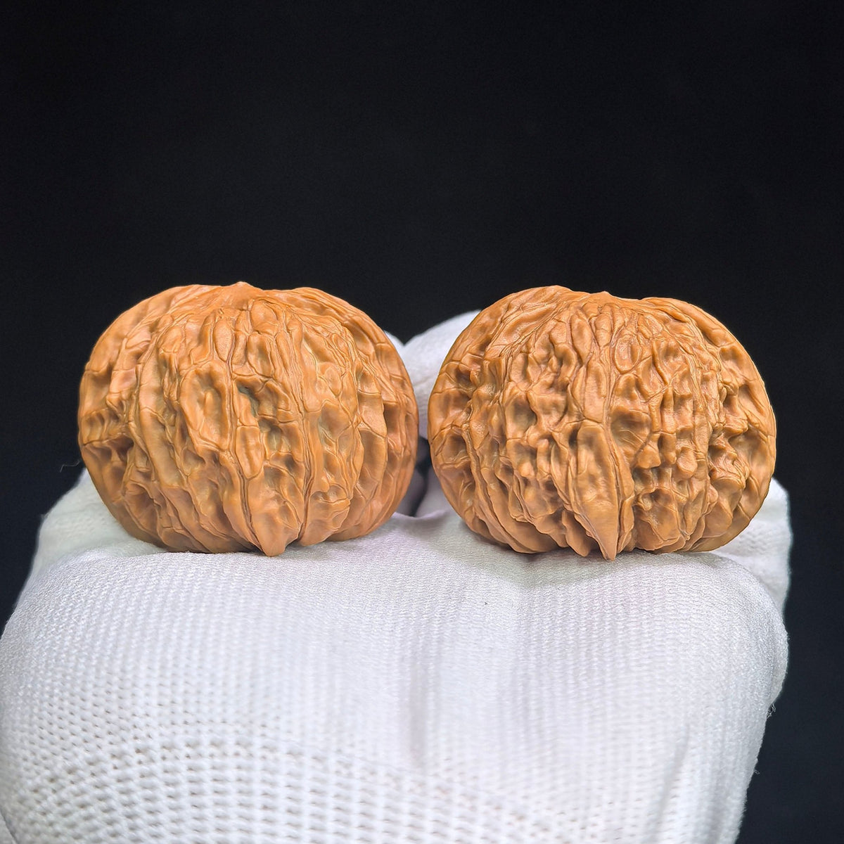 "Wild Mo Pan / Grinding Stone" Heirloom Collection Wenwan Walnuts Pair | 44.0mm x 39.0mm | MP-1113 - ThePatinaProject