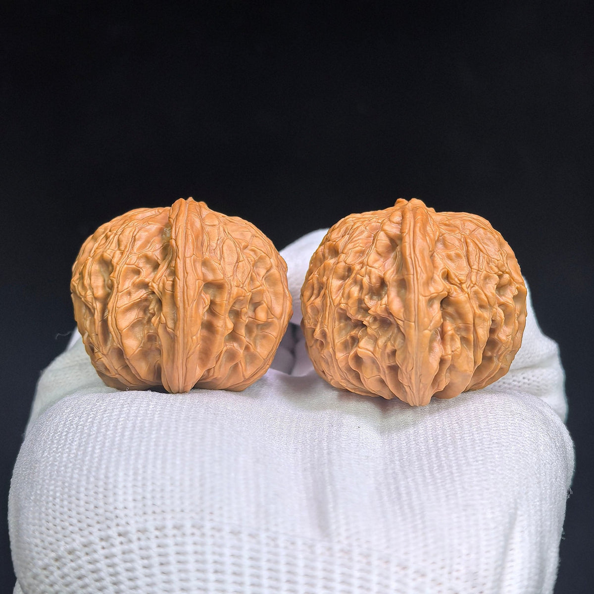 "Wild Mo Pan / Grinding Stone" Heirloom Collection Wenwan Walnuts Pair | 44.0mm x 39.0mm | MP-1113 - ThePatinaProject