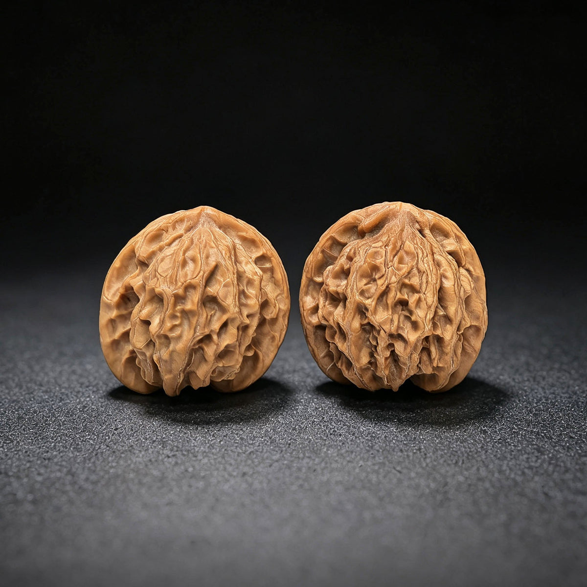 Wild Panshan Wenwan Walnut Pair | Compact Natural Form | 37.0mm × 33.0mm | YSPS-1101 - ThePatinaProject