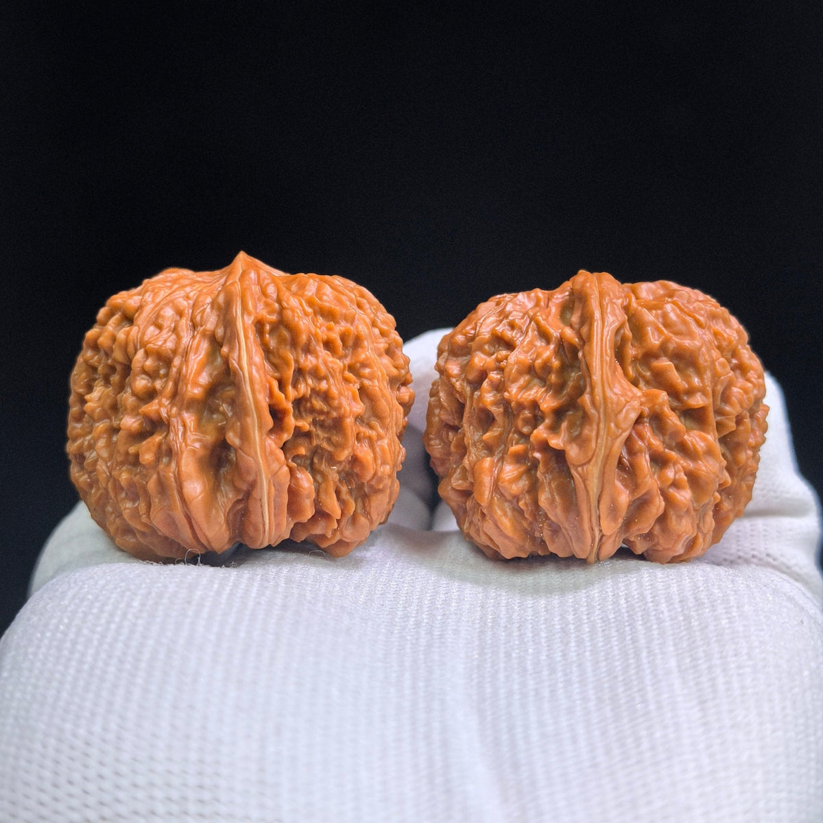 “Yi-San-Qi” Wenwan Walnut Pair | Compact Rounded 41.0mm × 40.0mm | YSQ-1601 - ThePatinaProject