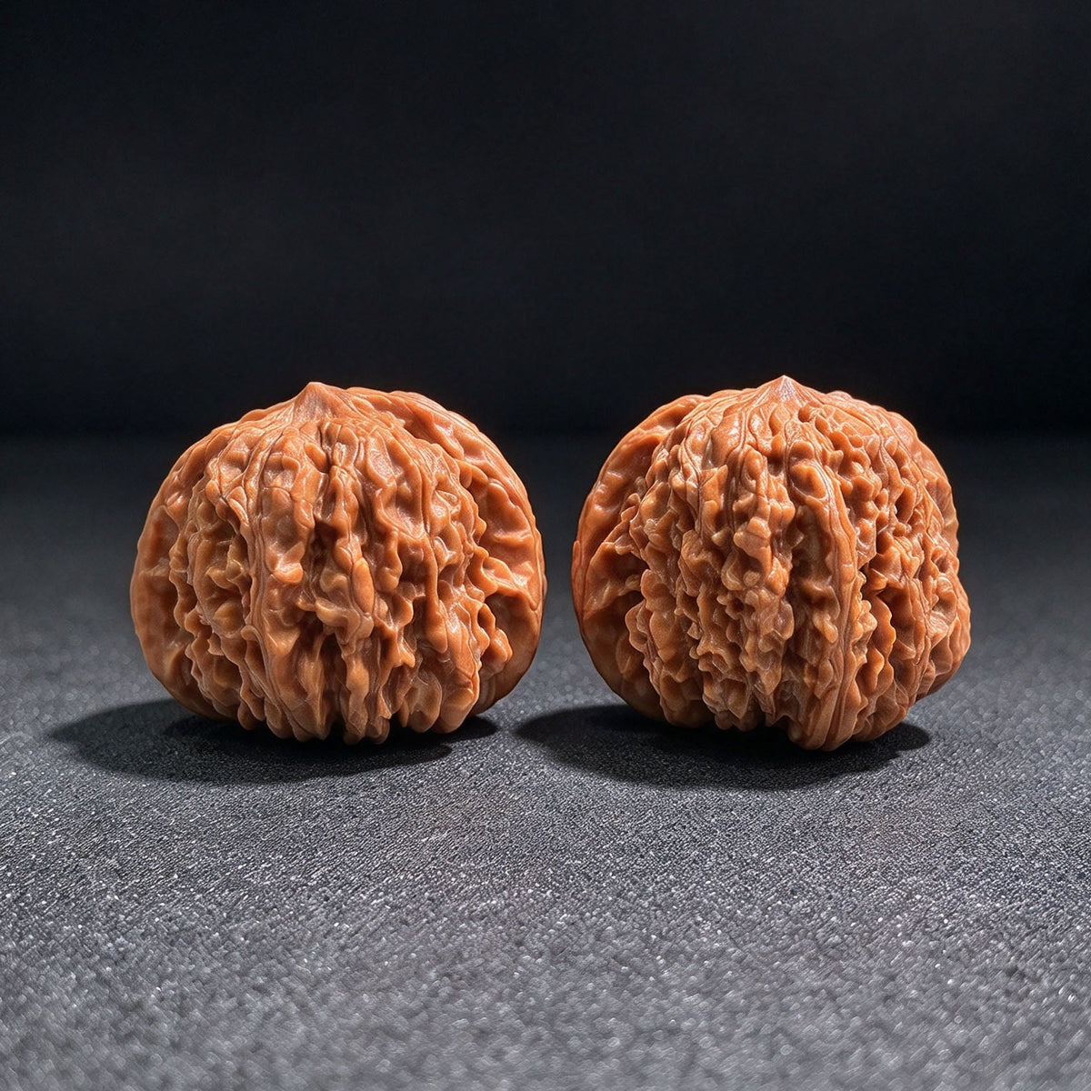 “Yi-San-Qi” Wenwan Walnut Pair | Compact Rounded 41.0mm × 40.0mm | YSQ-1601 - ThePatinaProject