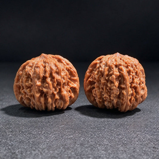 “Yi-San-Qi” Wenwan Walnut Pair | Compact Rounded 41.0mm × 40.0mm | YSQ-1601 - ThePatinaProject