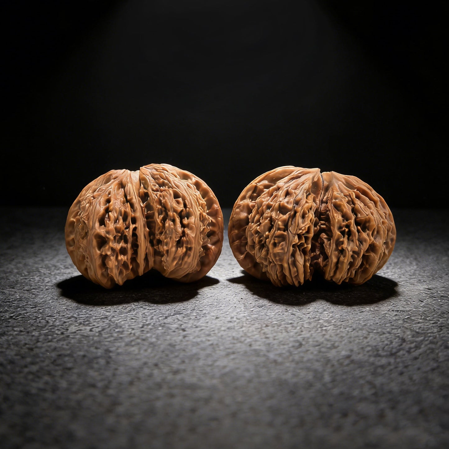 ZenWalnut The "NJS" Conjoined Twin (Lian Ti) Pair | Premium Collection Grade | 54.0mm x 38.3mm | NJS-851S - ThePatinaProject