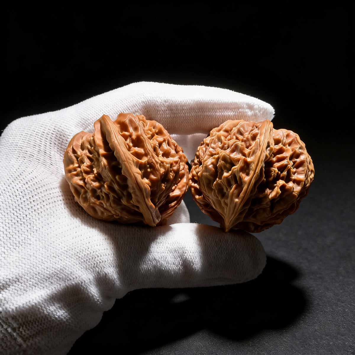 ZenWalnut The "NJS" Conjoined Twin (Lian Ti) Pair | Premium Collection Grade | 54.0mm x 38.3mm | NJS-851S - ThePatinaProject
