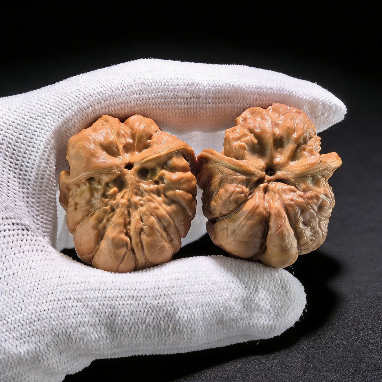 ZenWalnut The Rare "Frog Snake" Collector's Pair | 33.0mm x 34.0mm x 30.0mm | WS-001 - ThePatinaProject