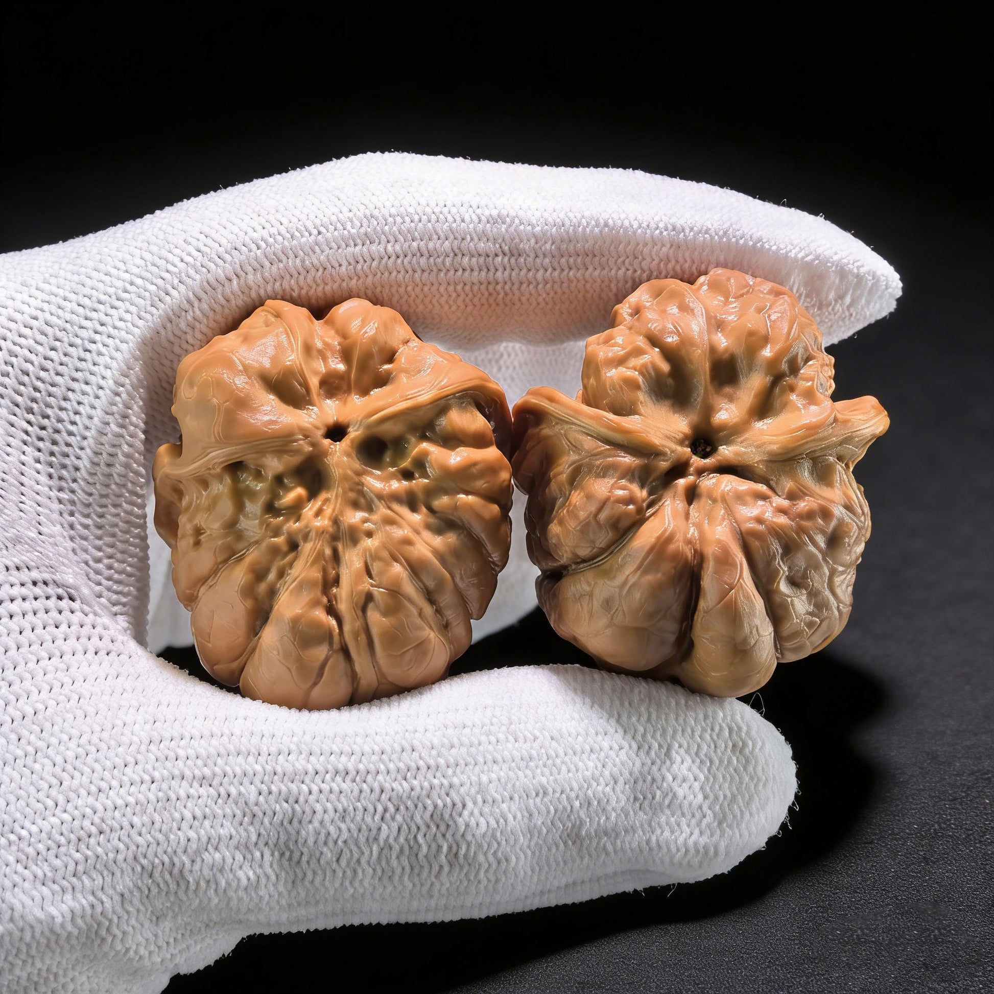 ZenWalnut The Rare "Frog Snake" Collector's Pair | 33.0mm x 34.0mm x 30.0mm | WS-001 - ThePatinaProject