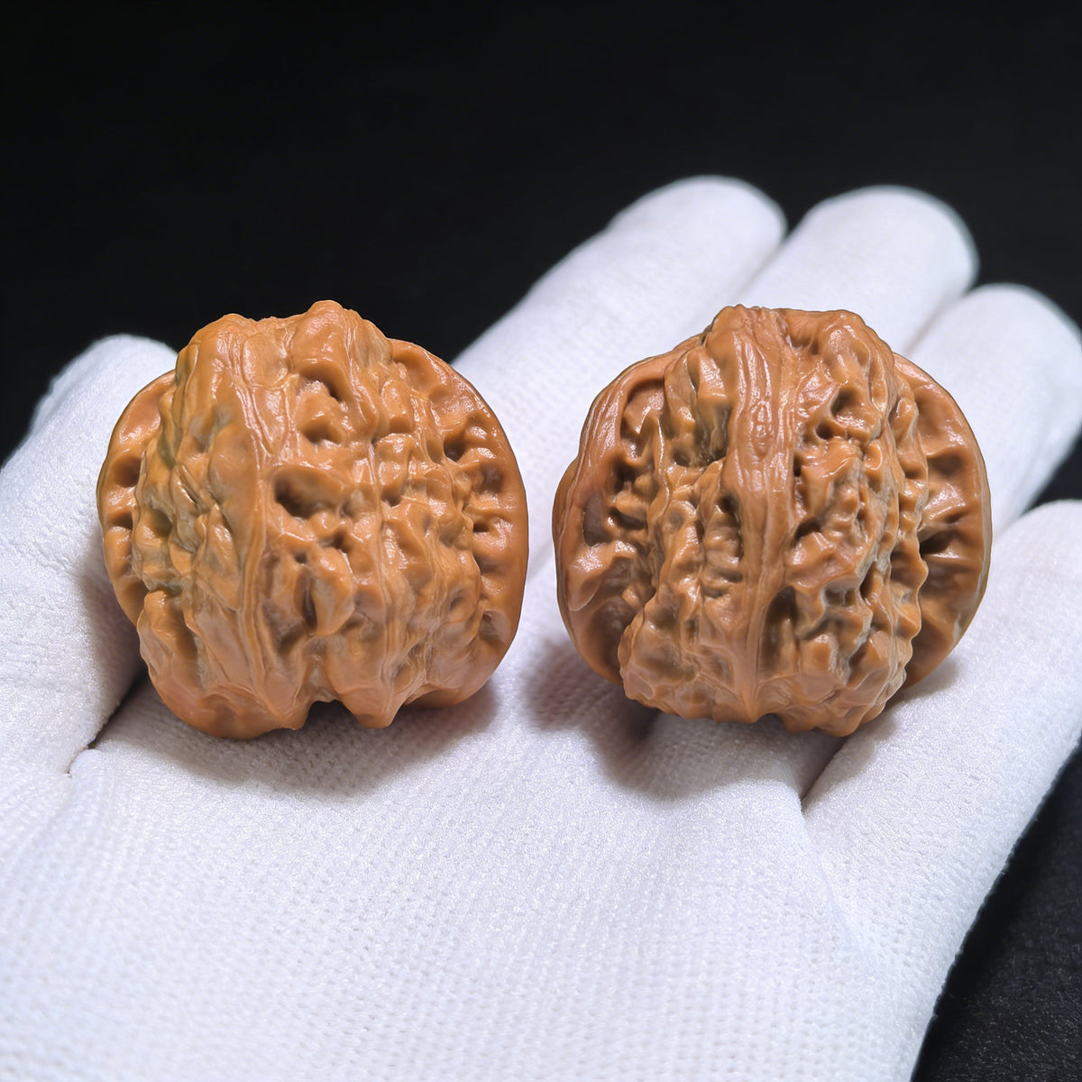 ZenWalnut The Rare "Frog Snake" Collector's Pair | 33.0mm x 34.0mm x 30.0mm | WS-001 - ThePatinaProject