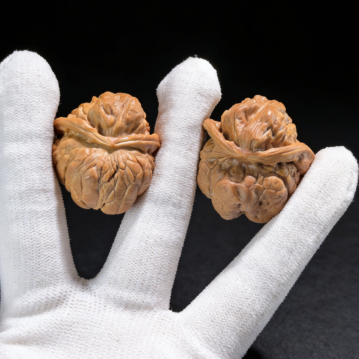 ZenWalnut The Rare "Frog Snake" Collector's Pair | 33.0mm x 34.0mm x 30.0mm | WS-001 - ThePatinaProject